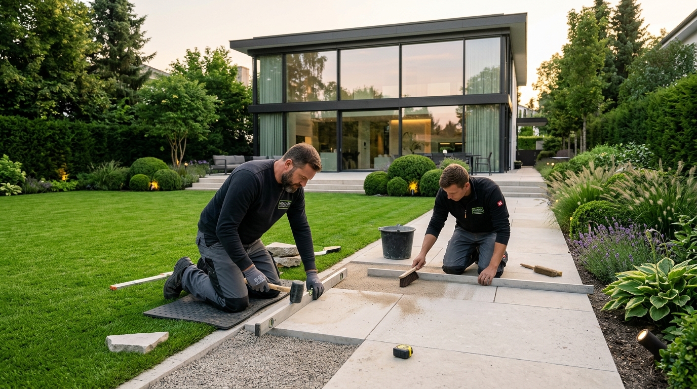 Shortcut Gartenbau München – Planung, Unterbau, Ausführung